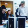 Студенты 3 курса физмата на педпрактике