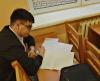 Во втором туре олимпиады по математике среди студентов физмата участвовали 14 студентов: призеры 1 тура и желающие 4 курса