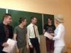 На заседании совета физико-математического факультета зав.кафедрой иностранных языков БГПУ вручила благодарственные письма студентам физмата