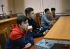 в БГПУ на физмат приехали учащиеся учебных учреждений Беларуси побыть студентами один день.