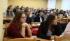 встреча студентов 4-го курса факультета по вопросам предстоящего распределения выпускников. Во встрече приняли участие начальник отдела кадров БГПУ В.Е.Казаков и декан физико-математического факультета С.И.Василец