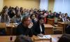 встреча студентов 4-го курса факультета по вопросам предстоящего распределения выпускников. Во встрече приняли участие начальник отдела кадров БГПУ В.Е.Казаков и декан физико-математического факультета С.И.Василец